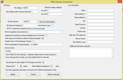 winlink rms express