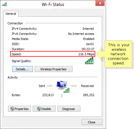 Internet Connection Speed Vista